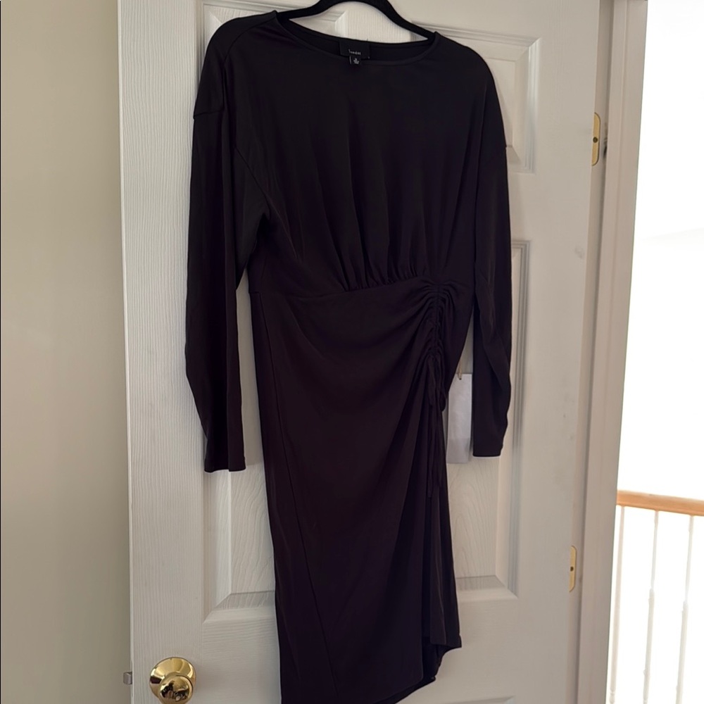 Lumiere Black Sheath Dress with Dolman Sleeves